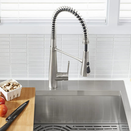 Kohler Pro-Inspired Kitchen Sink Kit with Bamboo cutting board