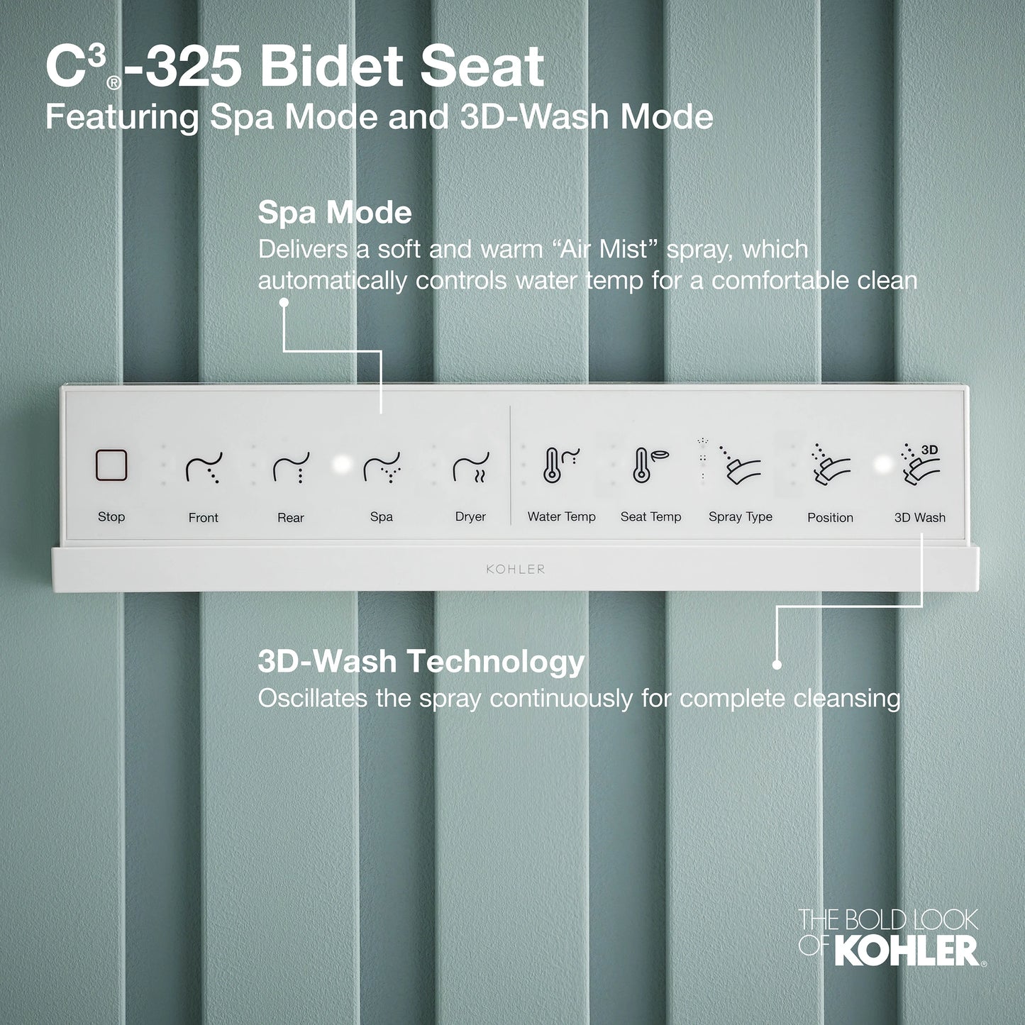 Kohler Premium Bidet Toilet Seat with Remote Control