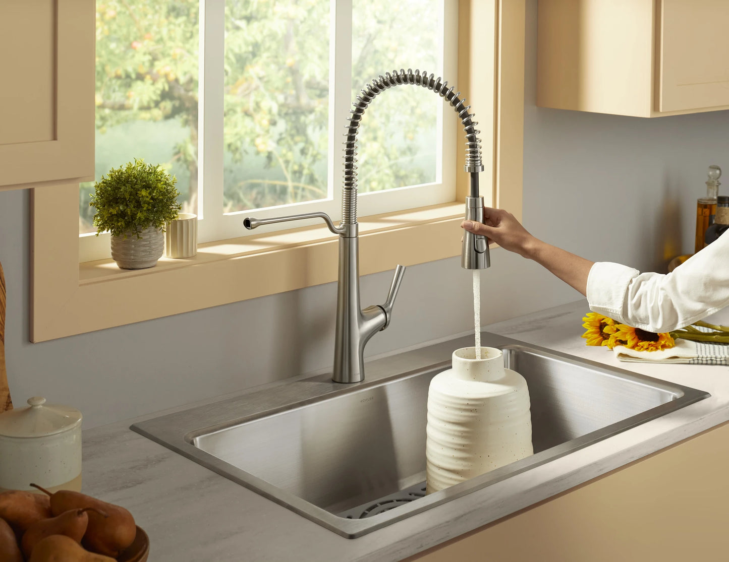 Kohler Pro-Inspired Kitchen Sink Kit with Drying Rack