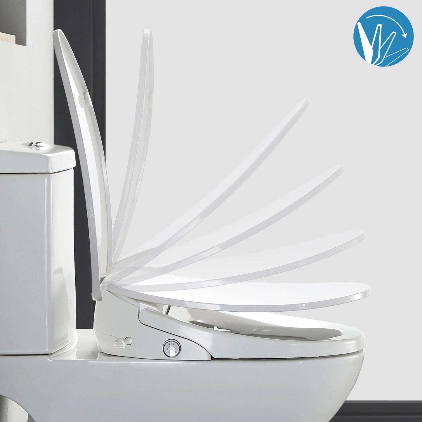 OVE Decors Enlight Smart Bidet Elongated Toilet Seat with Remote Control