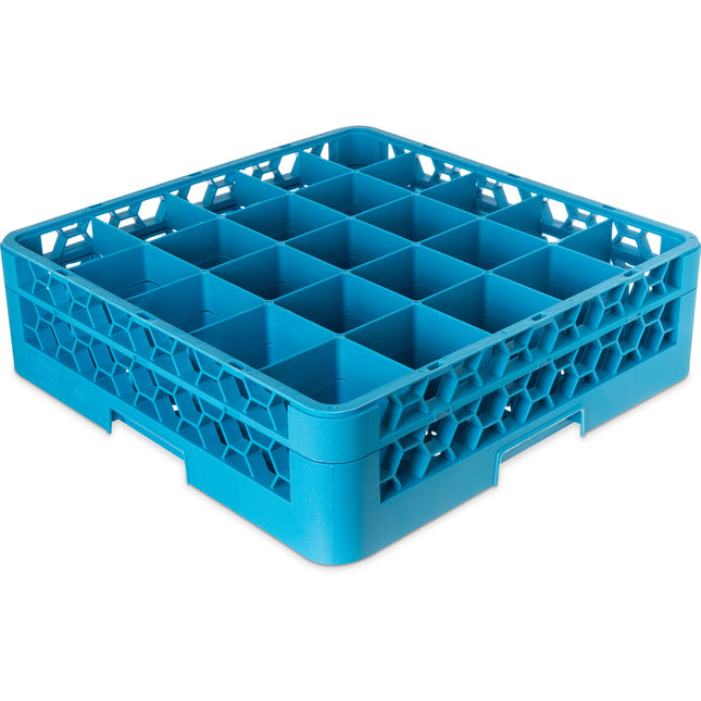 OptiClean™ 25-Compartment Divided Glass Rack - Carlisle Blue
