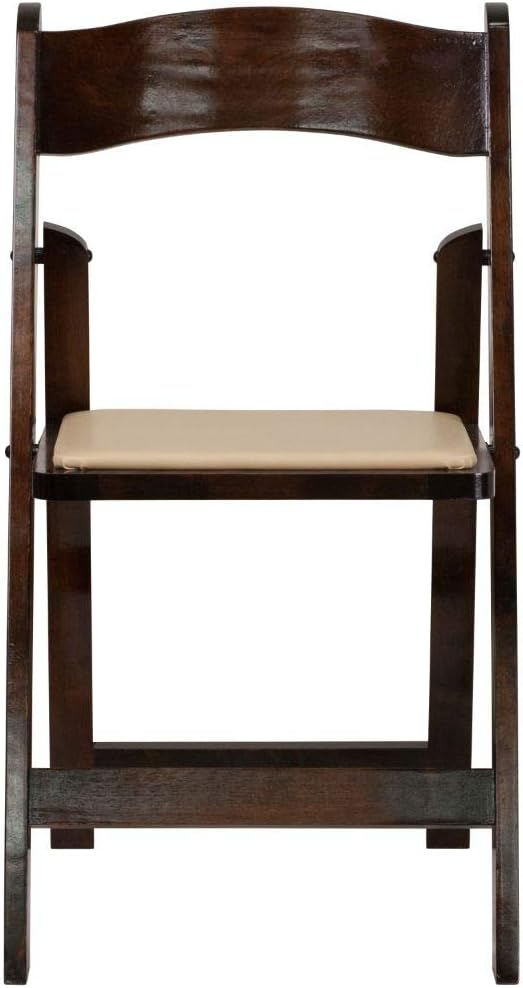 4 Pack HERCULES Series Fruitwood Wood Folding Chairs