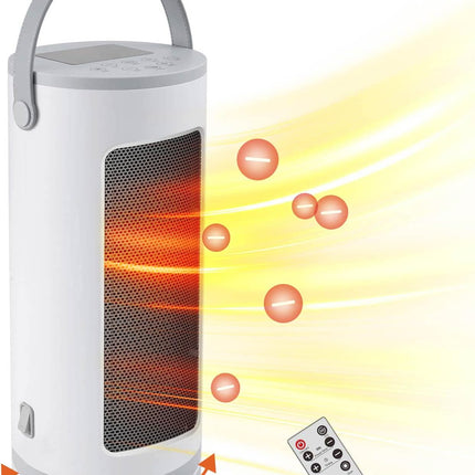 Electric Portable Heater with Remote Control - 500W/750W