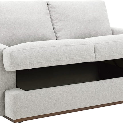 Rivet Modern Loveseat Sofa with Underseat Storage, 63.8''W