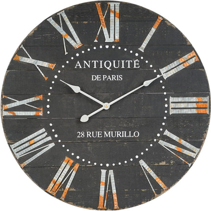 20 inch Wooden Round Analog Wall Clock