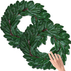 2 Pcs Magnolia Wreath 30 Inch Front Door Wreath Magnolia Leaf Garland Farmhouse Magnolia Wreaths for Indoors