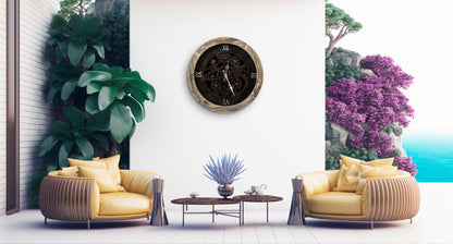 16 inch Large Wall Clocks with Moving Gears