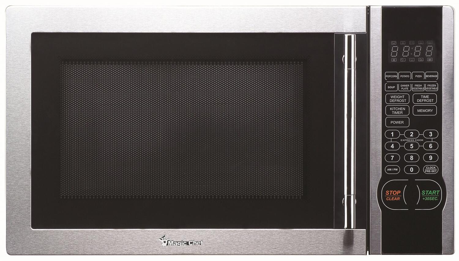 Magic Chef Mcm1611st 1.6 Cu ft Countertop Microwave, Stainless Steel