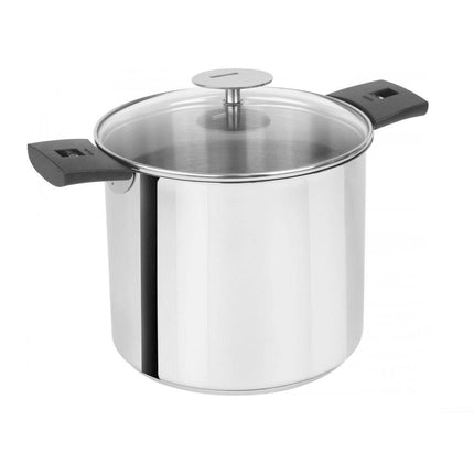 Cristel Mutine Stainless Steel Stockpot with Lid for Induction Cooktops