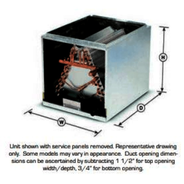 Aspen CC SERIES CASED UPFLOW/DOWNFLOW COILS -CC30A3G-175L 1.5T-2.5T CSD COIL 17.5W - Quippy's