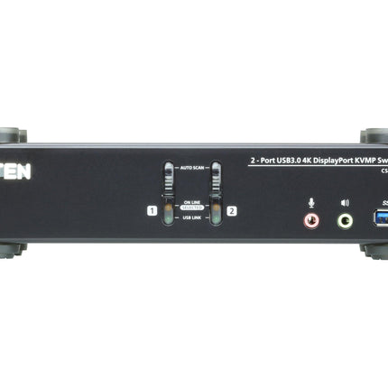 ATEN ATEN-CS1922M KVM Switchbox 2-Port USB 3.0 4K DisplayPort MST KVMP Switch - Quippy's