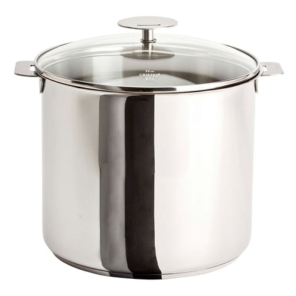 Cristel Mutine Stainless Steel Stockpot with Lid for Induction Cooktops