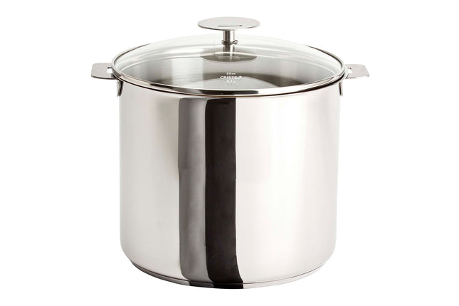 Cristel Mutine Stainless Steel Stockpot with Lid for Induction Cooktops
