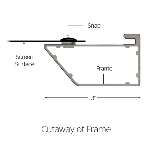 Da-Lite DM 92D Cinema Contour Projection Screen (45 x 80") - Quippy's