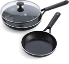 GreenPan SmartShape Healthy Ceramic Nonstick 3-Piece Frypan Set, PFAS-Free, Dishwasher Safe