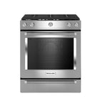 KitchenAid KSGG700ESS Slide-in Gas Range Self-Cleaning Convection