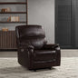 Barcalounger Columbia Leather Power Glider Recliner with Power Headrest