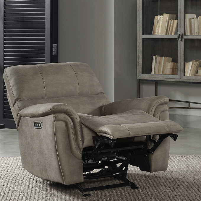 Barcalounger Fabric Power Glider Recliner with Power Headrest Quippy's