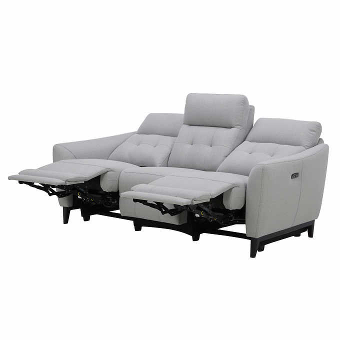 Alpendale Fabric Power Reclining Sofa with Power Headrests