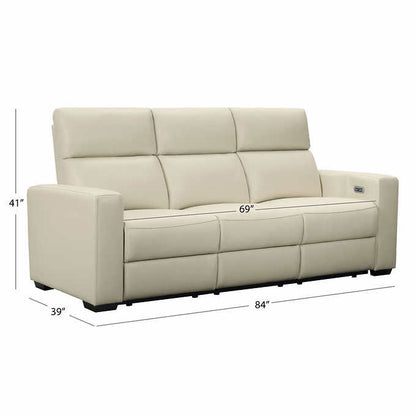 National brand - Leather Power Reclining Sofa