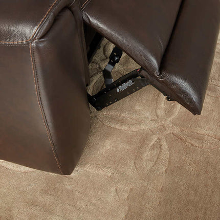 Carey Leather Power Reclining Sofa with Power Headrests