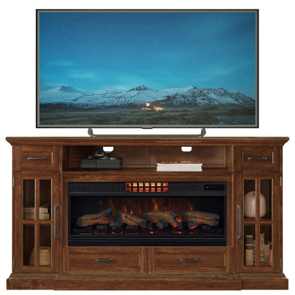 Tresanti Sloane TV Console with ClassicFlame CoolGlow 2-in-1 Electric Fireplace and Fan