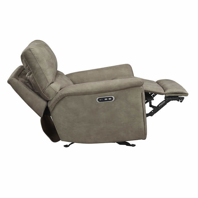 Barcalounger Fabric Power Glider Recliner with Power Headrest