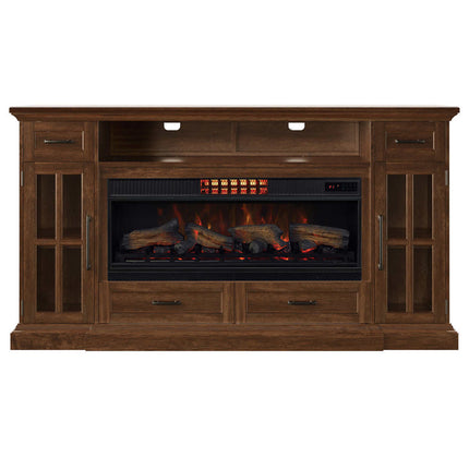 Tresanti Sloane TV Console with ClassicFlame CoolGlow 2-in-1 Electric Fireplace and Fan