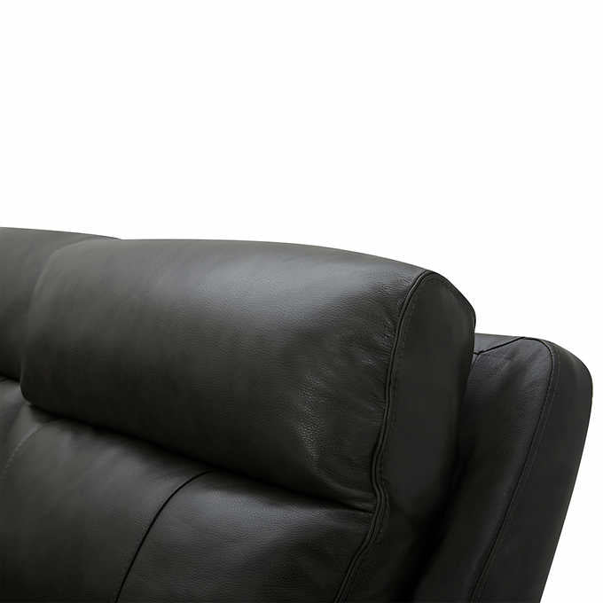 6-piece Leather Power Reclining Sectional with Power Headrests