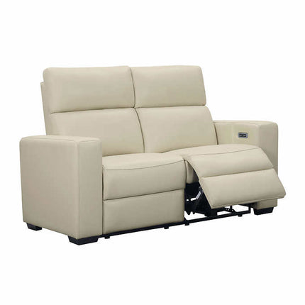 National brand - Leather Power Reclining Loveseat