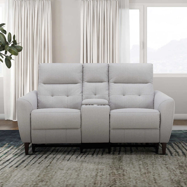 Alpendale Fabric Power Loveseat with Power Headrests